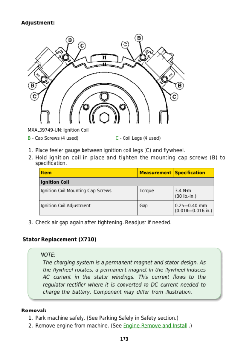 John Deere X710, X730, X734, X738, X739 Lawn Tractors (SN before 040000) (TM122719) - Image 2