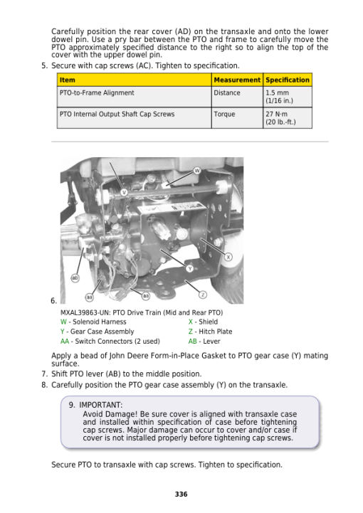 John Deere X710, X730, X734, X738, X739 Lawn Tractors (SN before 040000) (TM122719) - Image 3