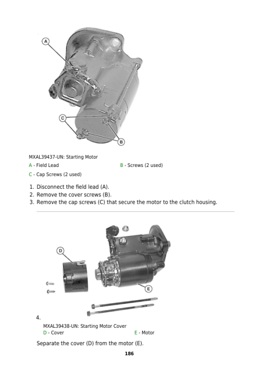 John Deere X950R Lawn Tractor Repair Manal (S.N 030001 - ) (TM142619) - Image 2