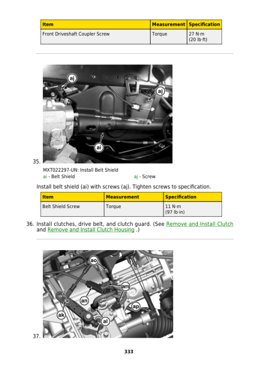 John Deere XUV835E, XUV835M, XUV835R Gator Utility Vehicle Repair Manual (TM145519) - Image 2