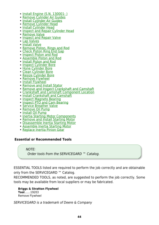 John Deere Z425, Z435, Z445, Z465 EZtrak Mower Repair Manual (TM113019) (S.N. 100001-) - Image 5