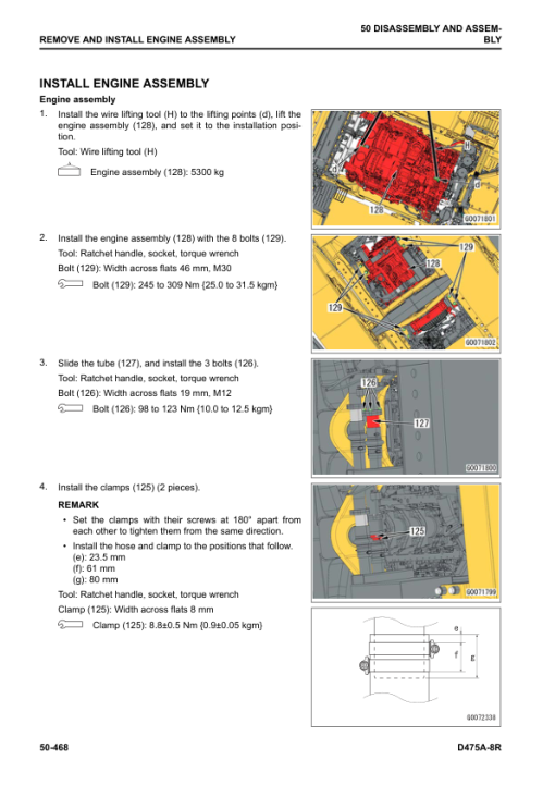 Komatsu D475A-8R Bulldozer Service Repair Manual - Image 4