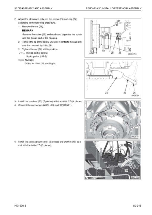 Komatsu HD1500-8 Dump Truck Service Repair Manual - Image 4