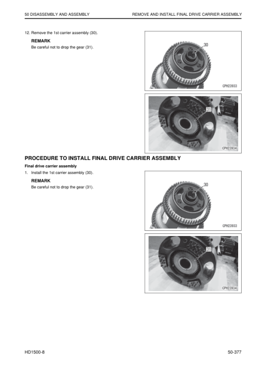 Komatsu HD1500-8 Dump Truck Service Repair Manual - Image 5