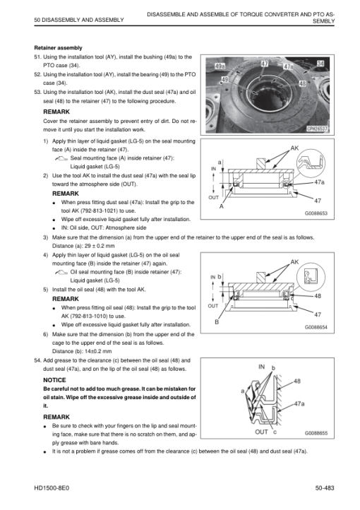 Komatsu HD1500-8E0 Dump Truck Service Repair Manual - Image 4