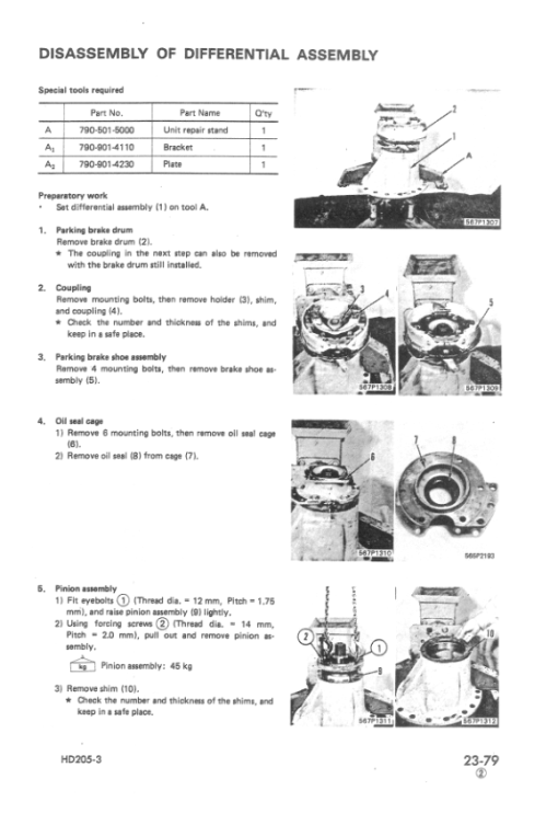 Komatsu HD205-3 Dump Truck Service Repair Manual - Image 3