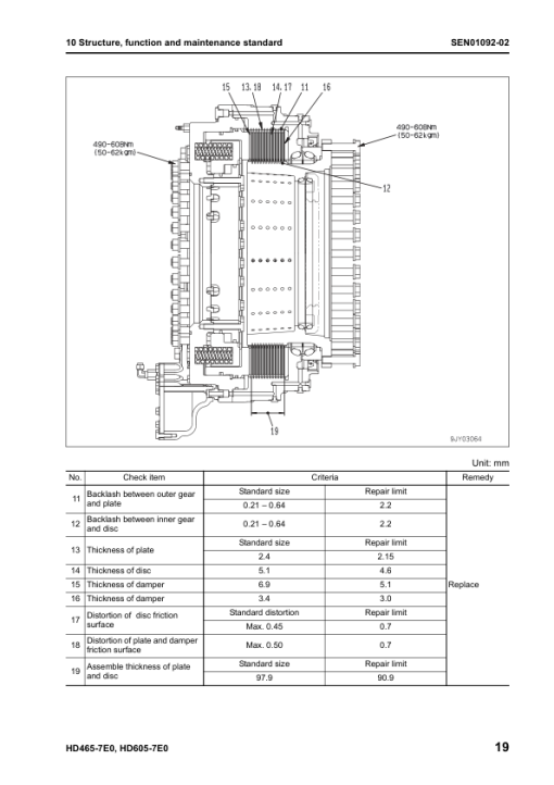 Komatsu HD465-7E0, HD605-7E0 Dump Truck Service Repair Manual - Image 3