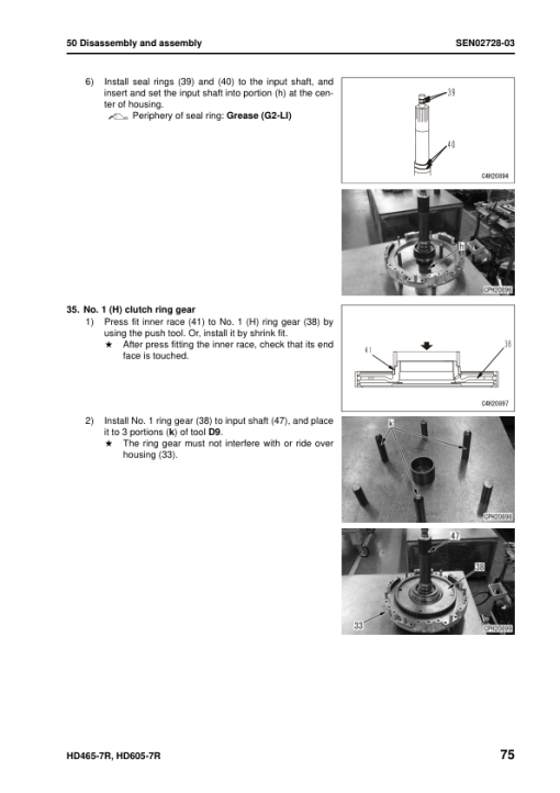 Komatsu HD465-7R, HD605-7R Dump Truck Service Repair Manual - Image 5