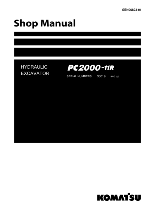 Komatsu PC200-11R Excavator Service Repair Manual