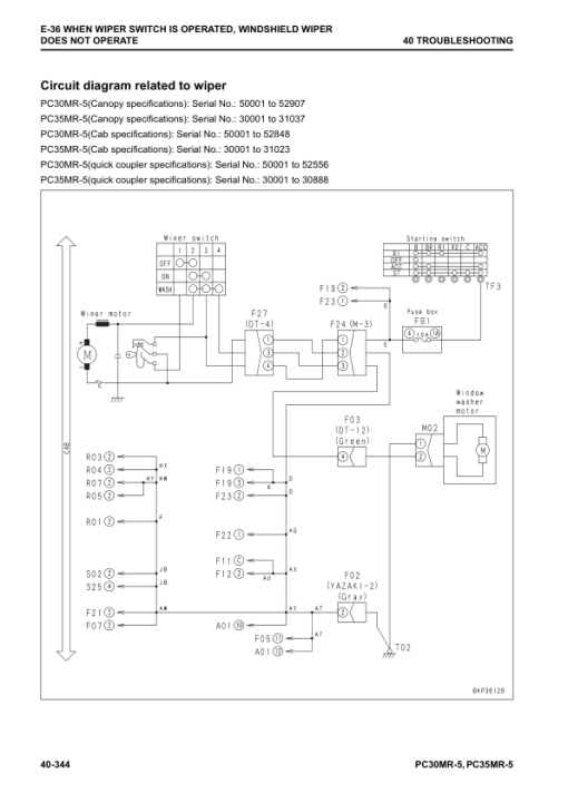 Komatsu PC30MR-5, PC35MR-5 Excavator Service Repair Manual - Image 3