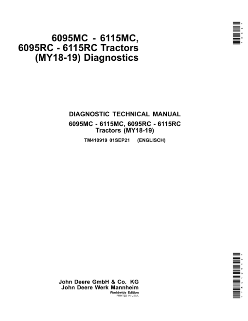 John Deere 6095MC, 6105MC, 6115MC, 6095RC, 6105RC, 6115RC Tractors Repair Manual - Image 19