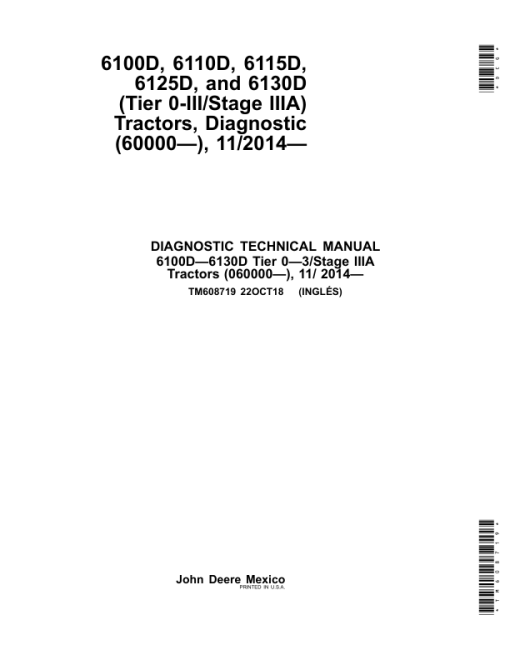 John Deere 6100D, 6110D, 6115D, 6125D, 6130D, 6140D Tractors Repair Manual - Image 9