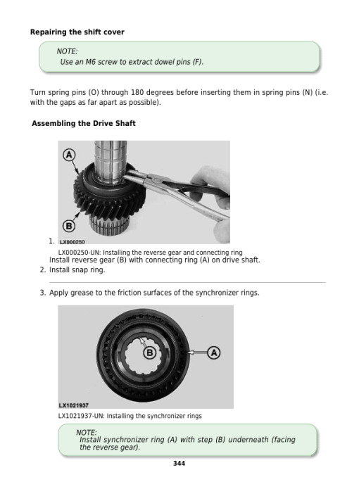 John Deere 6405, 6605 Tractors Service Repair Manual - Image 3