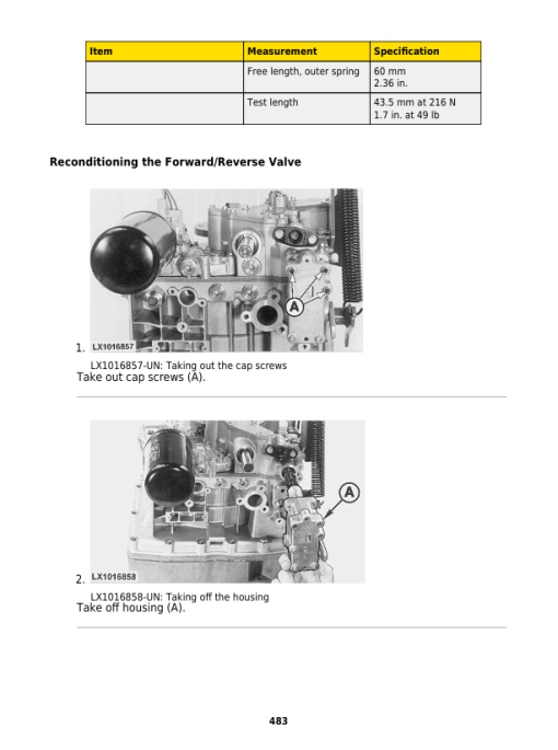 John Deere 6405, 6605 Tractors Service Repair Manual - Image 4