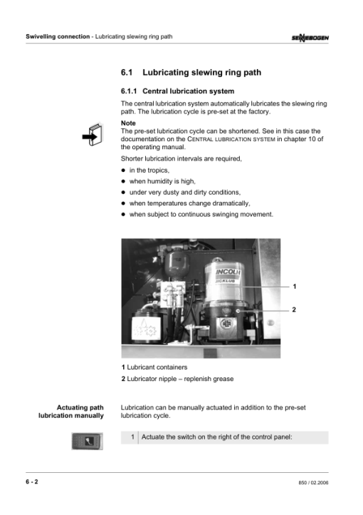 Sennebogen 850.0.205 Operating, Maintenance and Parts Manual - Image 5