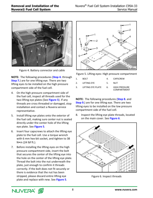 Nuvera C95A-33 Fuel Cell System A2D1 Series Repair Manual - Image 5