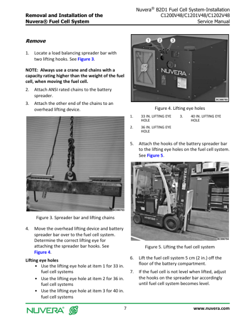 Nuvera N1800V36, N1821V36, N1800V48, N1824V48 Fuel Cell System B2D1 Series Repair Manual - Image 6