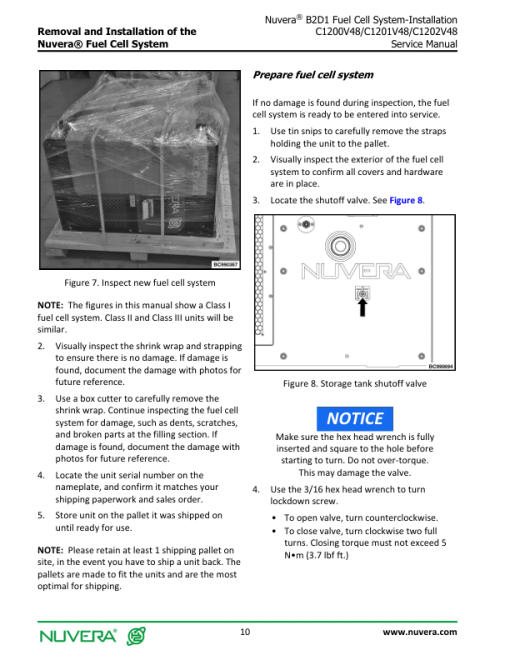 Nuvera N1800V36, N1821V36, N1800V48, N1824V48 Fuel Cell System B2D1 Series Repair Manual - Image 4