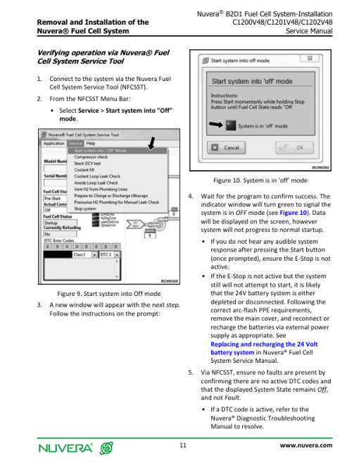 Nuvera N1800V36, N1821V36, N1800V48, N1824V48 Fuel Cell System B2D1 Series Repair Manual - Image 2