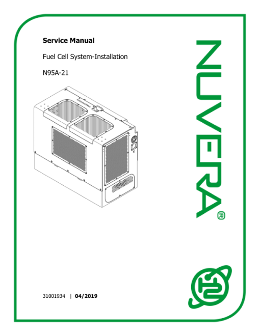 Nuvera N95A-21 Fuel Cell System A2D2 Series Repair Manual