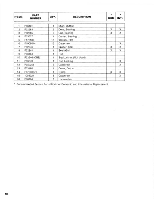 John Deere P65 Planetary Drives Parts Catalog Manual - P997104 - Image 2