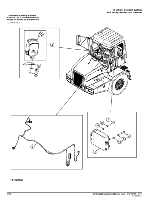 John Deere 250D, 300D Articulated Dump Trucks (SN 608490-626760) Parts Catalog Manual - PC10004 - Image 4