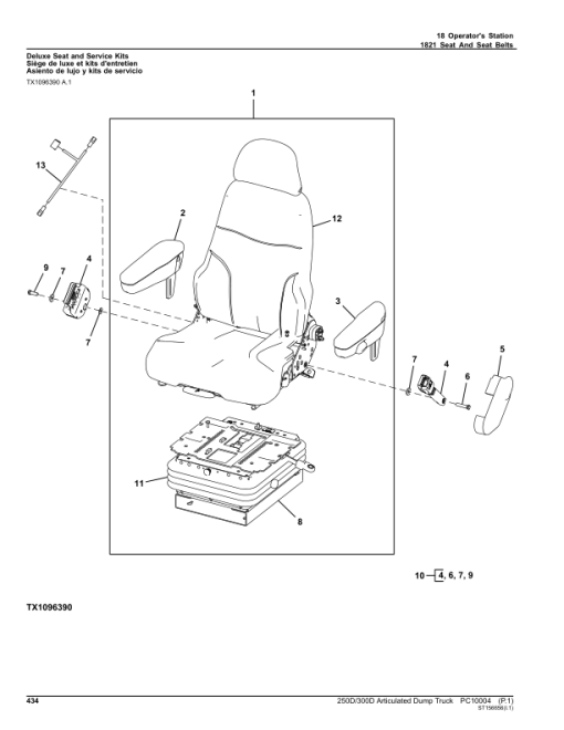 John Deere 250D, 300D Articulated Dump Trucks (SN 608490-626760) Parts Catalog Manual - PC10004 - Image 2