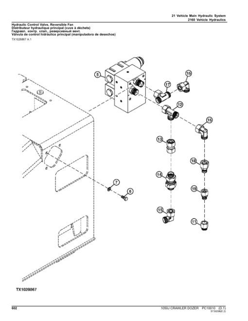 John Deere 1050J Crawler Dozers Parts Catalog Manual - PC10010 - Image 4