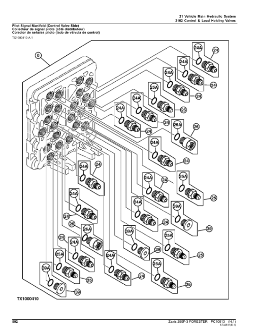 John Deere Hitachi ZAXIS 290F-3 Foresters Parts Catalog Manual - PC10013 - Image 4