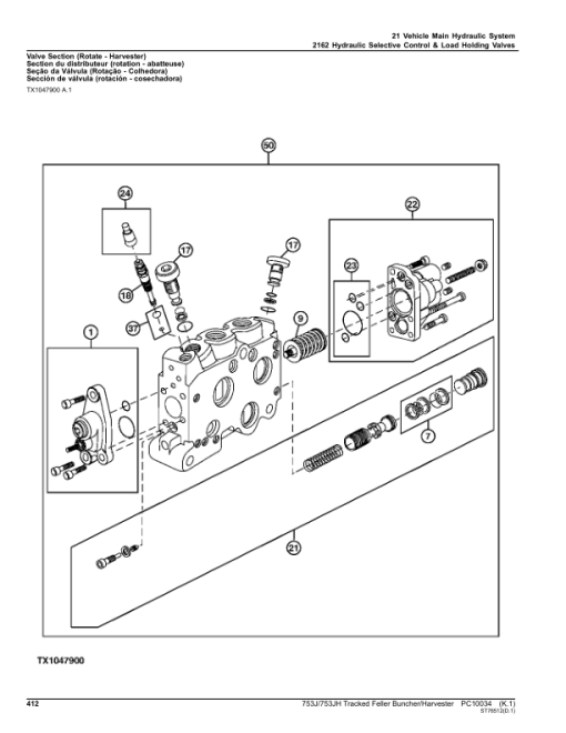 John Deere 753J, 753JH Tracked Feller Bunchers (SN C220452-) Parts Catalog Manual - PC10034 - Image 4