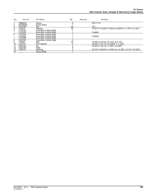 John Deere 750J Crawler Dozers (SN 141344- ) Parts Catalog Manual - PC10043 - Image 4