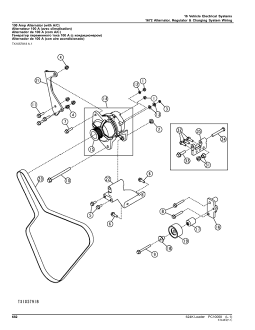 John Deere 624K Loaders (SN -642634) Parts Catalog Manual - PC10058 - Image 2