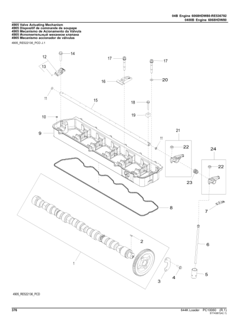 John Deere 644K Loaders (SN -642443) Parts Catalog Manual - PC10060 - Image 2