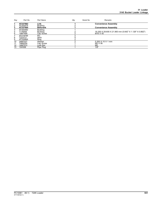 John Deere 724K Loaders (SN -641522) Parts Catalog Manual - PC10061 - Image 2