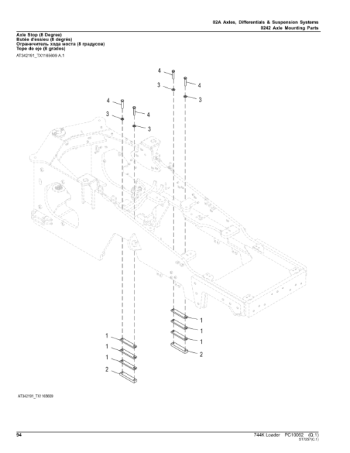 John Deere 744K Loaders (SN -632967) Parts Catalog Manual - PC10062 - Image 2