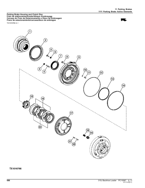 John Deere 310J Backhoe Loaders Parts Catalog Manual - PC10067 - Image 2