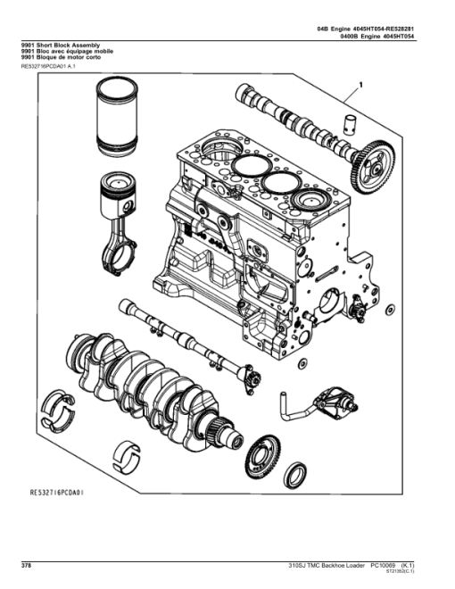 John Deere 310SJ TMC Backhoe Loaders Parts Catalog Manual - PC10069 - Image 2