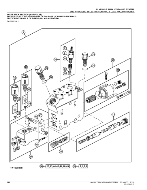 John Deere 903JH Tracked Harvesters Parts Catalog Manual - PC10077 - Image 4