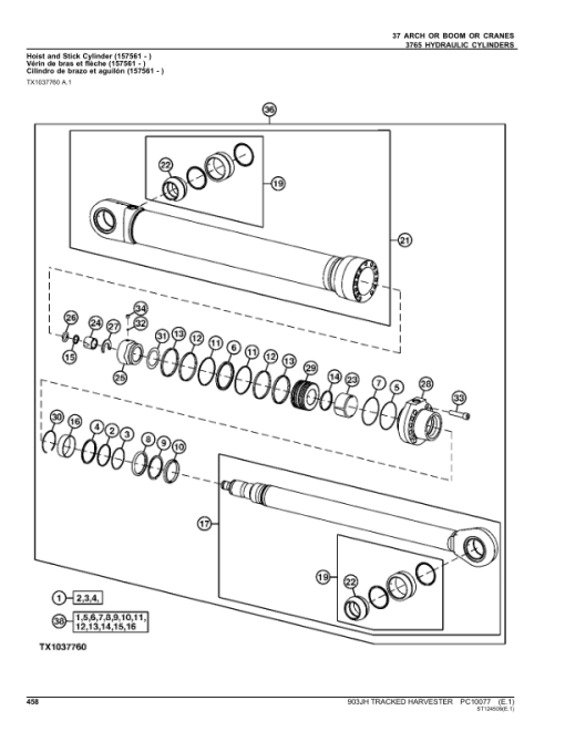 John Deere 903JH Tracked Harvesters Parts Catalog Manual - PC10077 - Image 3