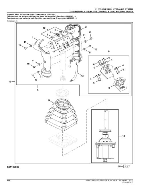 John Deere 853J Tracked Feller Bunchers Parts Catalog Manual - PC10081 - Image 4