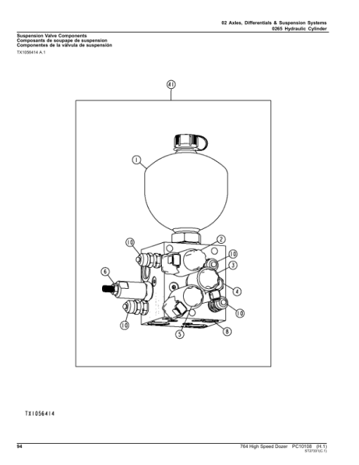 John Deere 764 High Speed Dozer Parts Catalog Manual - PC10108 - Image 2