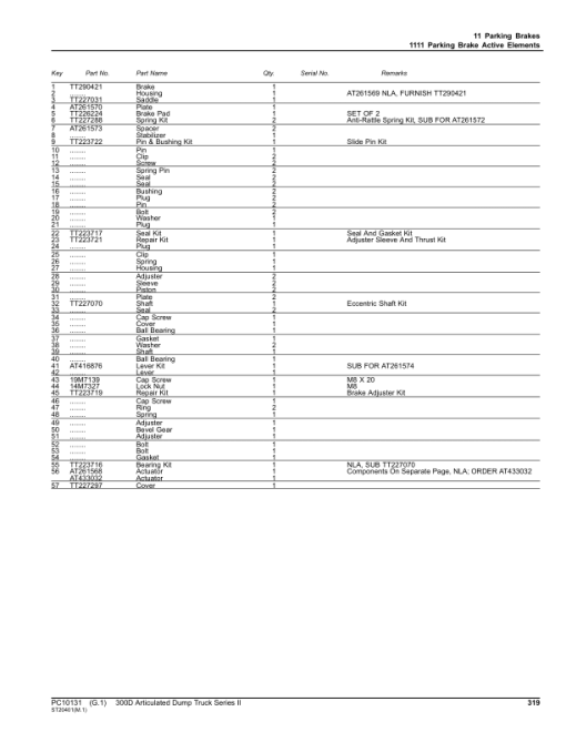 John Deere 300D Series II Articulated Dump Trucks (SN 626761 - 642000) Parts Catalog Manual - PC10131 - Image 4