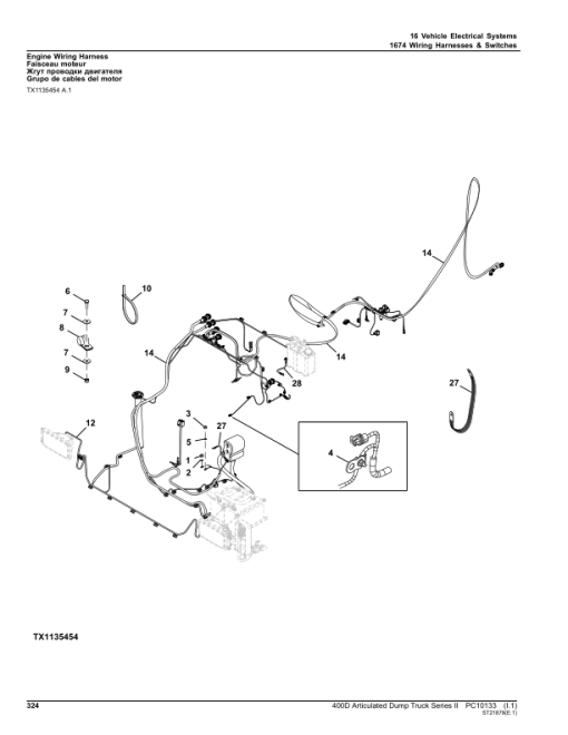 John Deere 400D Articulated Dump Trucks Parts Catalog Manual - PC10133 - Image 2