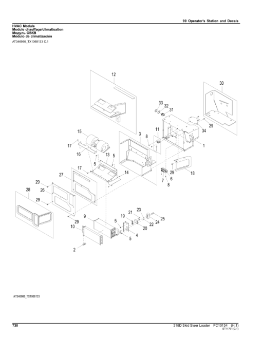 John Deere 318D Skid Steers Parts Catalog Manual - PC10134 - Image 2