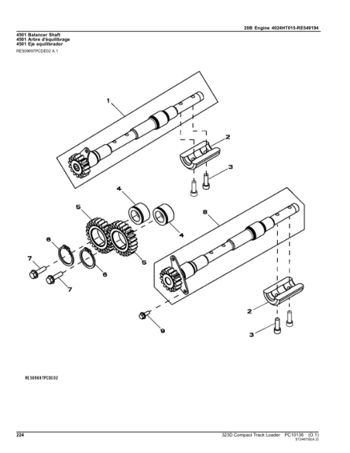 John Deere 323D Compact Track Loaders Parts Catalog Manual - PC10136 - Image 4