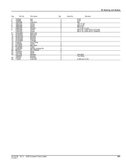 John Deere 323D Compact Track Loaders Parts Catalog Manual - PC10136 - Image 2