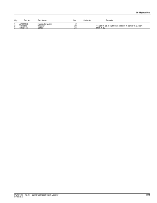 John Deere 323D Compact Track Loaders Parts Catalog Manual - PC10136 - Image 3