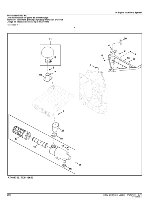 John Deere 328D Skid Steers Parts Catalog Manual - PC10138 - Image 2