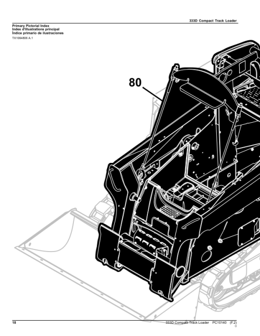 John Deere 333D Skid Steers Parts Catalog Manual - PC10140 - Image 3