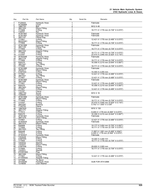 John Deere 903K Tracked Feller Bunchers (SN C181103-C270472 & D181103-D270472) Parts Catalog Manual - PC10146 - Image 4